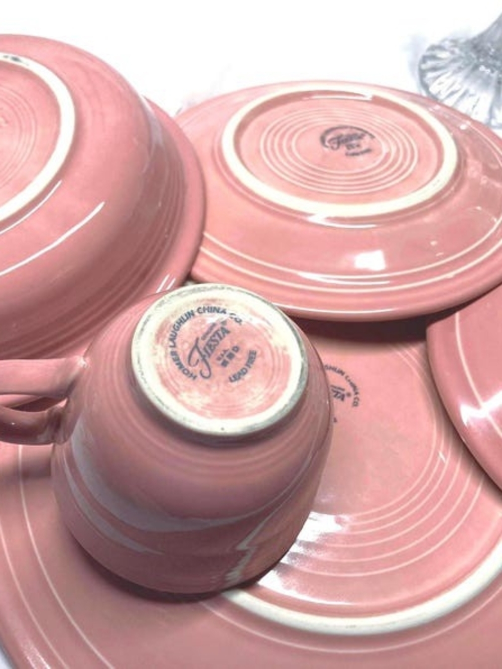 Homer Laughlin Fiesta Pink Cup and Saucer Set